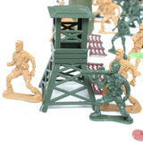 Maxbell 122pcs/Lot Army Combat Game Toys Soldier Set 6cm