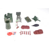 Maxbell 238pcs/Lot Army Combat Game Toys Soldier Set with Zipper Backpack 4cm