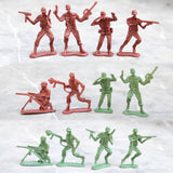 Maxbell 238pcs/Lot Army Combat Game Toys Soldier Set with Zipper Backpack 4cm