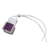 Maxbell 6ML Square Bottle Empty Perfume Bottle Car Home Hanging Charm - Dark Purple
