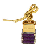 Maxbell 6ML Square Bottle Empty Perfume Bottle Car Home Hanging Charm - Dark Purple