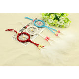 Maxbell White Dream Catcher With Feathers Charm Pendant Home Car Hanging Decor