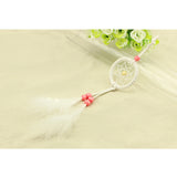 Maxbell White Dream Catcher With Feathers Charm Pendant Home Car Hanging Decor
