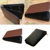 Maxbell Black Leather Pen Pocket Protector Storage Holder Bag Pen Cases for 12 Pens
