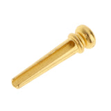 Maxbell 6Pcs Guitar Metal Bridge Pins String End Peg Block Gold