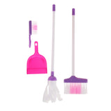 Maxbell Kids Play House Cleaning Tool Mop Broom Bucket Brush Dustpan Kit Pretend Toy