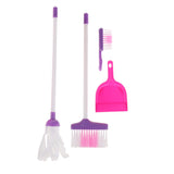 Maxbell Kids Play House Cleaning Tool Mop Broom Bucket Brush Dustpan Kit Pretend Toy