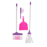 Maxbell Kids Play House Cleaning Tool Mop Broom Bucket Brush Dustpan Kit Pretend Toy