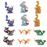 Maxbell Plastic Dragon Figures Simulation Decoration Kids Toys 12pcs