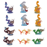 Maxbell Plastic Dragon Figures Simulation Decoration Kids Toys 12pcs