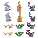 Maxbell Plastic Dragon Figures Simulation Decoration Kids Toys 12pcs