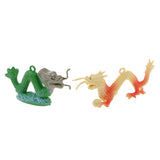 Maxbell Plastic Dragon Figures Simulation Decoration Kids Toys 12pcs