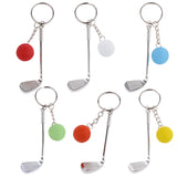 Maxbell Mini Golf Club Ball Pendant Keyring Key Chain Gift White