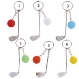 Maxbell Mini Golf Club Ball Pendant Keyring Key Chain Gift White