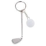 Maxbell Mini Golf Club Ball Pendant Keyring Key Chain Gift White