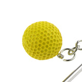 Maxbell Mini Golf Club Ball Pendant Keyring Key Chain Gift Yellow