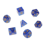 Maxbell 7X Polyhedral Dice 16mm for Dungeons and Dragons DND MTG Table Games Blue