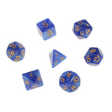 Maxbell 7X Polyhedral Dice 16mm for Dungeons and Dragons DND MTG Table Games Blue