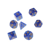 Maxbell 7X Polyhedral Dice 16mm for Dungeons and Dragons DND MTG Table Games Blue