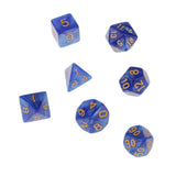 Maxbell 7X Polyhedral Dice 16mm for Dungeons and Dragons DND MTG Table Games Blue