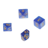 Maxbell 7X Polyhedral Dice 16mm for Dungeons and Dragons DND MTG Table Games Blue