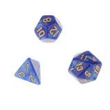 Maxbell 7X Polyhedral Dice 16mm for Dungeons and Dragons DND MTG Table Games Blue