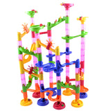 Maxbell 105pcs Marble Race Run DIY Construction Kids Toy Game Building Block Tower