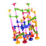 Maxbell 105pcs Marble Race Run DIY Construction Kids Toy Game Building Block Tower