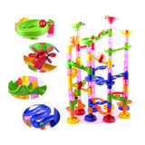 Maxbell 105pcs Marble Race Run DIY Construction Kids Toy Game Building Block Tower