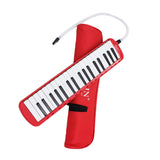 Maxbell 37 Key Melodica Musical Instrument With Carry Bag Red