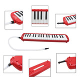 Maxbell 37 Key Melodica Musical Instrument With Carry Bag Red