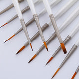 Maxbell 12Pcs Paint Brush Miniature Brushes Perfect for Fine Detailing Art Painting