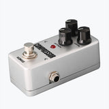 Maxbell Mini Effect Pedal Compressor with True Bypass for Electric Guitar Silver
