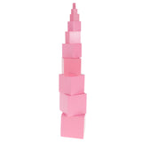 Maxbell Pink Tower Wooden Cube Stacking Blocks Early Childhood Kids Educational Toy