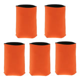 Maxbell 5x Neoprene Cooling Beer Drinks Bottle Tin Can Cooler Sleeve Holder Orange