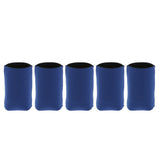 Maxbell 5x Neoprene Cooling Beer Drinks Bottle Tin Can Cooler Sleeve Holder Blue