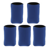 Maxbell 5x Neoprene Cooling Beer Drinks Bottle Tin Can Cooler Sleeve Holder Blue