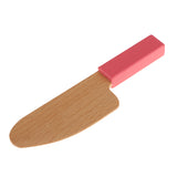Maxbell Wooden Mini Knife Kid Kitchen Pretend Play Toy Gift Pink