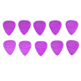Maxbell Box of 10pcs Mixed Thickness Non Slip Guitar Picks Ukulele Plectrums Purple