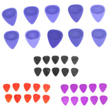 Maxbell Box of 10pcs Mixed Thickness Non Slip Guitar Picks Ukulele Plectrums Purple
