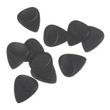 Maxbell Box of 10pcs Mixed Thickness Non Slip Guitar Picks Ukulele Plectrums - Black