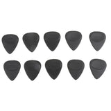 Maxbell Box of 10pcs Mixed Thickness Non Slip Guitar Picks Ukulele Plectrums - Black