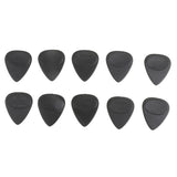 Maxbell Box of 10pcs Mixed Thickness Non Slip Guitar Picks Ukulele Plectrums - Black