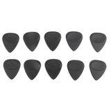 Maxbell Box of 10pcs Mixed Thickness Non Slip Guitar Picks Ukulele Plectrums - Black