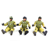 Maxbell 6 Police Male Soldiers with Weapons Model Kids Play Action Figure Toys Gift