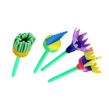 Maxbell 4Pcs DIY Flower Stamp Sponge Brush Tool Set Art Supplies Kids Painting Tools