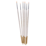 Maxbell 6Pcs Nylon Hair Round Brush Hook Line Pen Artist Paint Draw Painting Crafts