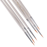 Maxbell 6Pcs Nylon Hair Round Brush Hook Line Pen Artist Paint Draw Painting Crafts
