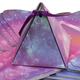 Maxbell 50 Starry Sky Triangle Candy Sweet Boxes Wedding Party Favor Decor Fuchsia