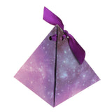 Maxbell 50 Starry Sky Triangle Candy Sweet Boxes Wedding Party Favor Decor Fuchsia